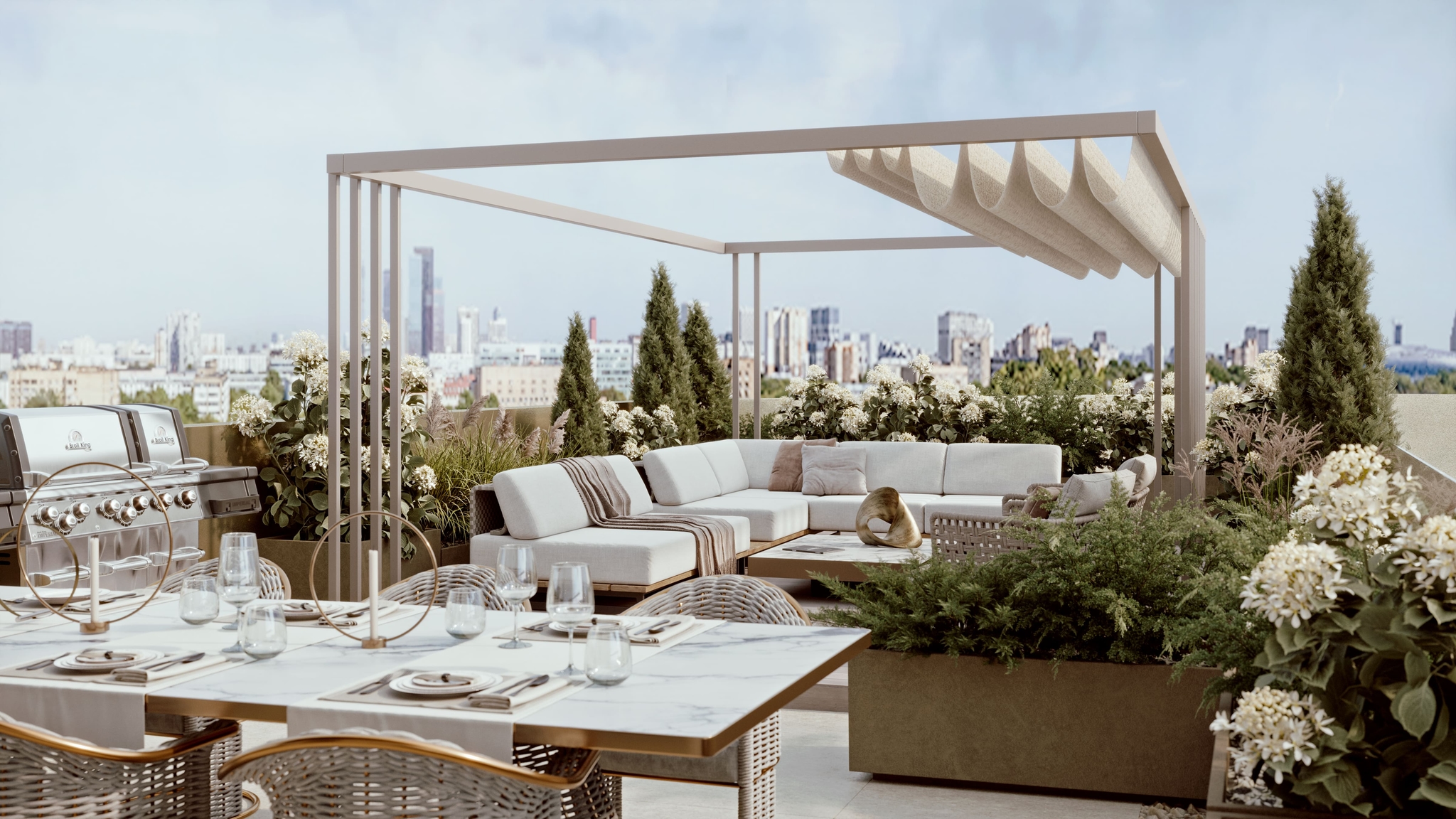 Более 60% резиденций с балконами, террасами или закрытыми патио